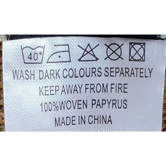 Bienvenu Natural Straw Hat Wide Brim Tan Beach Outdoor Vacation Summer Pool - Picture 7 of 8